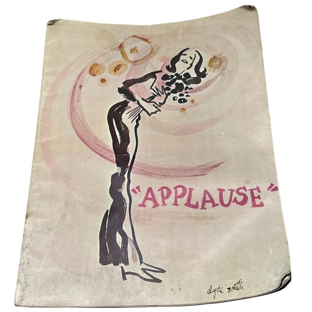 Vintage Program Applause Tony Award for Best Musical 1970 by lauren bacall READ